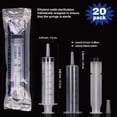thumbnail image 2 of Jeringa de 60 ml con tapa, paquete de 20 jeringas de pl&aacute;stico grandes sin aguja para l&iacute;quido, laboratorios cient&iacute;ficos, medici&oacute;n, alimentaci&oacute;n de, 2 of 6