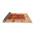 thumbnail image 2 of Ahgly Company Indoor Rectangle Abstract Orange Modern Area Rugs, 5' x 7', 2 of 4
