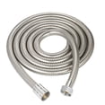 thumbnail image 1 of Fawoonu Tuyau de Douche en Acier Inoxydable avec Connecteur en Laiton - Durable, Anti-Explosion, Résistant aux Hautes Températures - Tube Crypté 2m pour Douchette, 1 of 6
