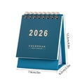 thumbnail image 2 of 2026 Small Desk Calendar Solid Color, Mini Compact And Exquisite Spiral-Bound Desktop Monthly Schedule Planner for Home & Office (4.8x3x2.5in), 2 of 5