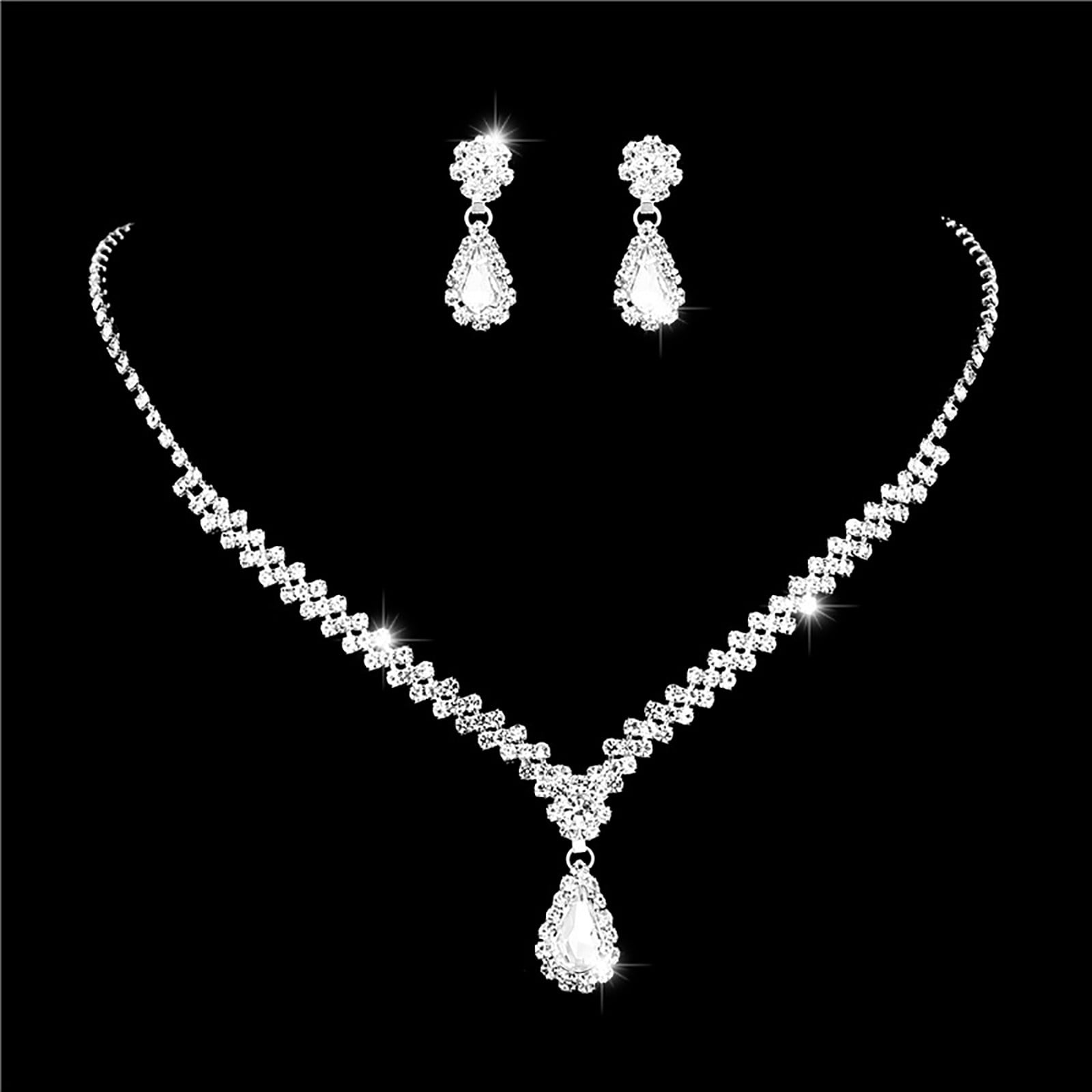 Black necklace and bracelet set best sale