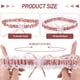 thumbnail image 5 of Qarigey 2 pack/lote Liga de boda cómoda con aplicación amplia anillo para pierna lazo para pierna nupcial diario Accesorios de disfraces Vino rojo, 5 of 6