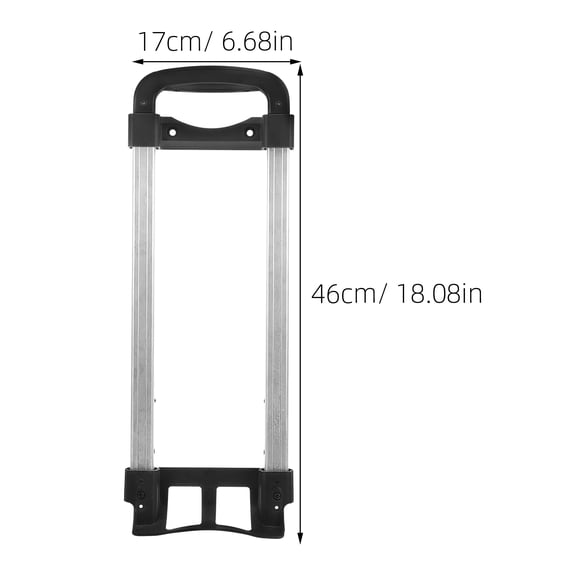 PENIKOKO Aluminum Telescopic Luggage Handle Replacement Part Smooth Travel Suitcase Pull Handle