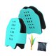 thumbnail image 4 of Raquetas de mano de bádminton, volante, paletas portátiles ligeras y transpirables para Azul, 4 of 8