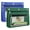Blue+Dark Green, variant on 1inch Expandable Pencil Pouch for 3 Ring Binder, 2 Pack Large Capacity Pencil Pouch with Zipper, Three Ring Clear Binder Pencil Case Suitable for School and Office (Orange+Blue)