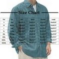 thumbnail image 2 of BangWanChi Mens Casual Fashion Shirt Lapel Tops Men's Solid Color Corduroy Long Sleeved Button Up Shirts, 2 of 5