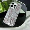 thumbnail image 1 of Hello Kitty Sanrio fold pattern Plating Anime Phone Case For iPhone 15 14 13 12 11 Pro Max 15Plus Case Cute luxury Cartoon Cover LXY, 1 of 7
