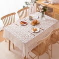 thumbnail image 6 of Table Cloth,Crochet Tablecloths Lace Cotton Beige Tablecloths Table Cover Table Topper Wedding Home Decoration, 6 of 9