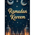 thumbnail image 4 of Ramadan Kareem Vertical Banner Islamic Celebration Lanterns Backdrop Holiday Eid Decor Stars Crescent Moon Party Decorations Religious Event Background, 4 of 4