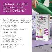 LivOn Laboratories Lypo-Spheric Liposomal Glutathione Supplement, 450 mg, Unflavored, 30 Packets