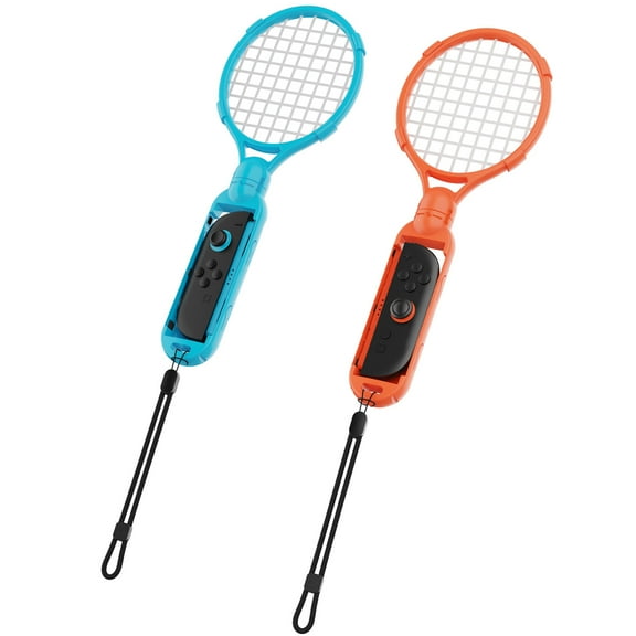 KIPLINK 2-Pack Tennis Racket Grips for Nintendo Switch 2 Joy-Cons - Mario Tennis & Motion Sports Game Accessories