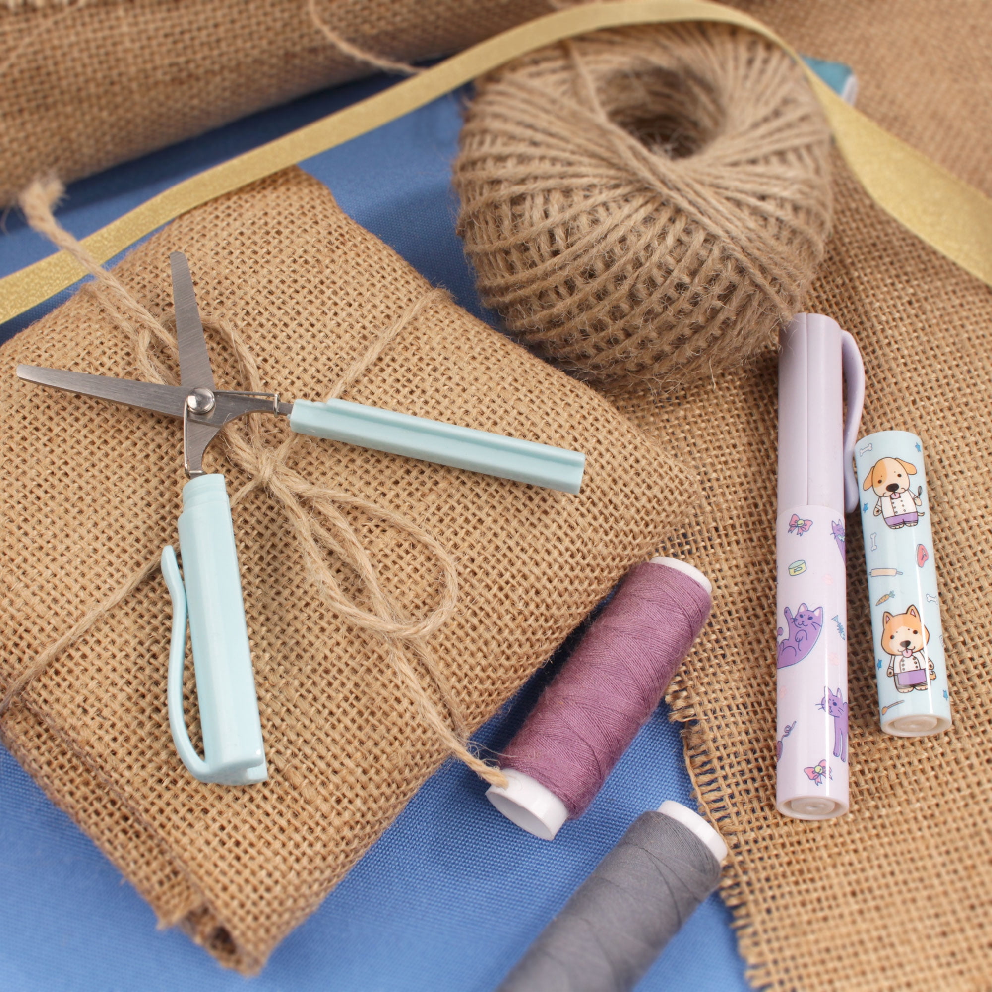 BambooMN Titanium Set & Mini Pen Scissors - Purple - 1 Set