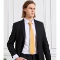 thumbnail image 3 of KOOELLE Men's Ties Solid Pure Color Plain Neckties Formal Black Ties For Men, 3 of 6