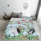thumbnail image 5 of Fotbe Chinoiserie Floral Palm Tree Manta de Franela Acolchonada con Estampado, Súper Suave y Esponjosa, Extra Grande para Sofá, Cama, Uso Todo el Año-80"x60", 5 of 7