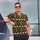thumbnail image 4 of Balery traditional Elephant Camisa Polo de Hombre con Estampado, de Manga Corta y Tejido Medio, Camisa Tipo Golf Polo-Small, 4 of 6