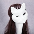 thumbnail image 1 of Peggybuy DIY White Animal Mask Creative Blank Mask Funny Multi-function for Costume Party, 1 of 5