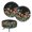 Starry Mushroom Night, variant on HUIACONG Polyester Round Seat Cushion Cover for Bar Counter, High Elastic Breathable Round Stool Covers, Christmas Snowman Couple