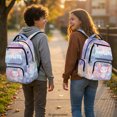 thumbnail image 3 of Chririnla Axolotl with Galaxy Star Pattern Zaino per ragazze with Featherweight Lightweight School Bag, Waterproof 17 Inch School Backpack for Elementary School College Back to School, 3 of 9