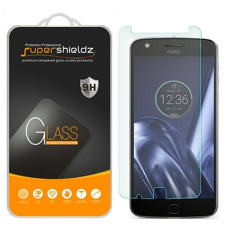 [1-Pack] Supershieldz Motorola Moto Z Play / Moto Z Play Droid Tempered Glass Screen Protector, Anti-Scratch, Anti-Fingerprint, Bubble