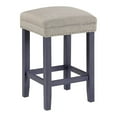 thumbnail image 3 of Eala 4 Piece Counter Height Table and Stool Set Blue Wood Gray Fabric, 3 of 5
