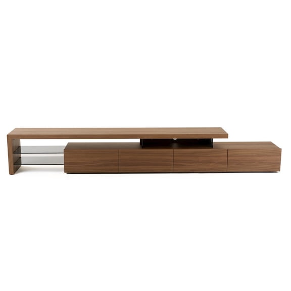 Modrest Loreta - Modern Walnut TV Stand