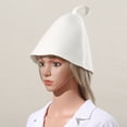 thumbnail image 4 of Thicken Wool Felt Sauna Hat Hair Protection Spa Sauna Accs For Bath Protection, 4 of 12