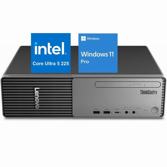 Lenovo ThinkCentre Neo 50s Gen 6 SFF Intel Core Ultra 5 225, 8GB DDR5 RAM, 512GB SSD, Wi-FI 6   BT, RJ-45, HDMI,Without DVD RW, Windows 11 Pro, Business Desktop - Black
