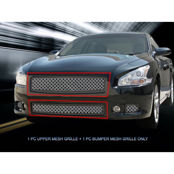 Fedar Dual Weave Mesh Grille Combo Insert For 09-14 Nissan Maxima