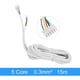 thumbnail image 4 of Cable de timbre, cable de cobre flexible redondo de 5 núcleos y 0,3 mm Cable de teléfono para puerta Logre más, 4 of 10