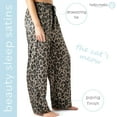 thumbnail image 4 of Hello Mello Bow So Lovely Satin Pajama Lounge Pants, Cat's Meow Medium/Large (Women's), 4 of 9