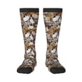 thumbnail image 2 of Lsque Cut Cats Printed Crew Socks Men's Women's LightWeight Thin Casual Calf Socks ,Knee High Socks,Cotton Socks, 2 of 9