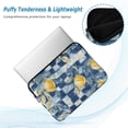 thumbnail image 2 of FORMRS 15-15.6 inch Laptop Sleeve Case Soft Carrying Quilted Computer Bag Cover, Retro Plaid Lemon, 2 of 7