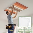 thumbnail image 4 of Burnt Orange Brown Magnetic Fluorescent Light Covers for Ceiling Lights 2 x 4 Feet, Farmhouse Vintage Wooden Office Classroom Kitchen Drop Ceiling Light Covers Lighting Filters Shade Panel 1 Pack, 4 of 9