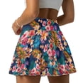 thumbnail image 2 of Jeiento Tropical Flower High Waisted Golf Skort Stretchy Athletic Sports Inner Shorts Skirts Soft Tennis Skirt for Running Workout Size M, 2 of 7