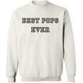 thumbnail image 2 of OXI Crewneck Sweatshirt - Best Pops Ever, Basic Casual Sweatshirts for Men's and Women Fleece Sweatshirt Long Sleeve - White 2X-Large, 2 of 2