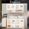 thumbnail image 6 of Ktaxon Lockable Glass Door Metal Wall Cabinet with Magnetic LED Sensor Light, Wall Mounted Storage Display w/ Adjustable Shelf, White, 6 of 9