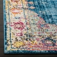 thumbnail image 3 of SAFAVIEH Bristol Kyler Oriental Polyester Area Rug, Blue/Ivory, 5'1" x 7'6", 3 of 8