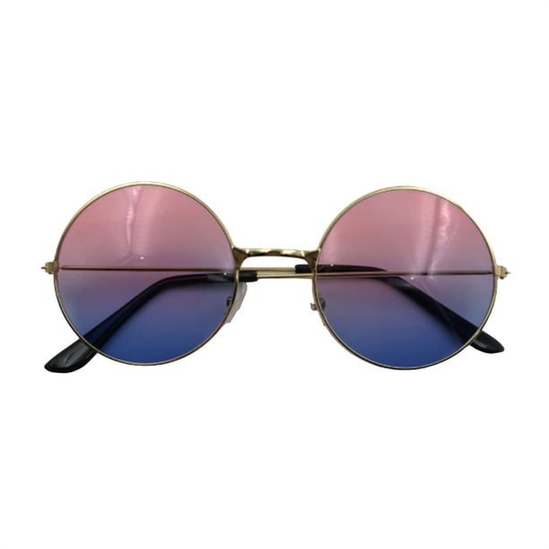 Gafas de sol portátiles vintage Soidarity Marco de metal multifuncional Estilo novedoso Peso ligero para mujeres Rosa, azul
