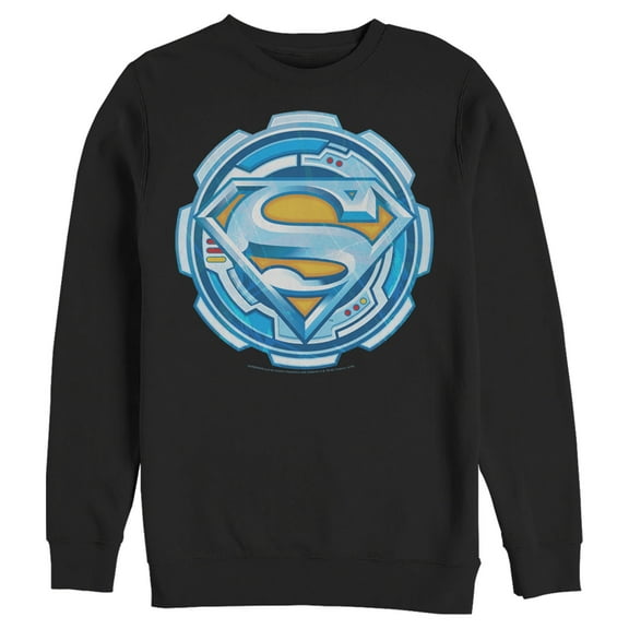 Men's Superman Logo Gear Sweatshirt Black Large