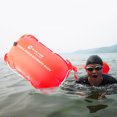 thumbnail image 2 of Boya de natación Boya de natación de entrenamiento de seguridad al aire libre duradera bolsa de aire doble con cinturón de cintura deportes acuáticos salvavidas bolsa de remolque de señal flotante JShteea El nuevo, 2 of 9