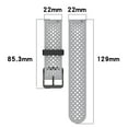 thumbnail image 2 of Two-Tone Breathable Silicone Watch Strap 22mm Stylish Comfortable Durable Easy to Use, 2 of 4