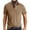 Khaki, variant on Caqnni Mens Henley Shirts Short Sleeve Tee Shirts Casual Button Down Washed T-Shirts for Men (Khaki,XXL)