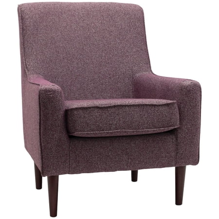 Essential Pieces Laura Mid Century Arm Chair - Terrace Plum Purple