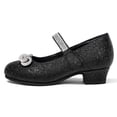 thumbnail image 4 of Bocca Little Girls' Shoes Slip-Resistant Mary Janes,1IN Low Heel, Kitten Heel, Closed Toe Black, 11 Little Kid, 4 of 7