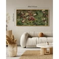 thumbnail image 4 of Drsoum Large 20x40in Natural Framed Poppies Flower Vintage Wall Art Landscape Painting Retro Red Floral Scenery Farmhouse Kitchen Living Room Decor, 4 of 7