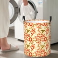 thumbnail image 5 of Fuzoiu Scandinavian Alphabet2 Print Circular Hamper,Laundry Basket with Handle,Collapsible Laundry,Dirty Clothes Storage Basket,for Bedroom Bathroom Dorm Living Room-Medium, 5 of 6