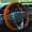 Orange, variant on Suede Steering Wheel Cover, Universal 15 Inch Car Steering Wheel Cover, Non-Slip Design, Breathable, Car Interior Accessories Pink