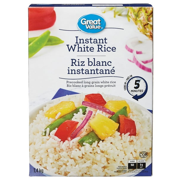 Great Value Instant PreCooked Long Grain White Rice Walmart.ca
