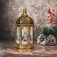thumbnail image 4 of Castillo linterna luz linterna decoración adornos colga lámpara decorativa paisaje lámpara de para boda cristianos jardín hogar Bronceado Sunnimix Linterna de interior, 4 of 7