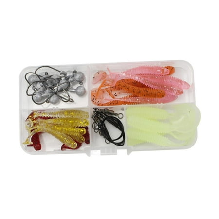 Fishing Lures Set For Bass Trout Portable Fishing Baits Crankbait Spoon Jigs 75pcs